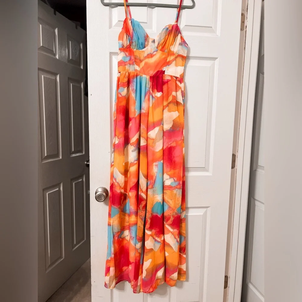 Baltic Born “Shea” Multi Colored Jumpsuit NWT - Picture 4 of 12